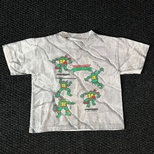 Vintage Rare Teenage Mutant Ninja Turtles 1991 Graphic T Shirt Kids Size 2T